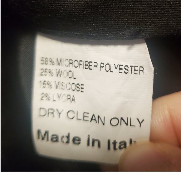 St. Croix Men's Size 36x29 Wool Blend Pants Brown/Gray Flat Front Made In Italy - Picture 7 of 11